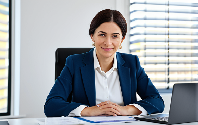 Professional Development**
"A fully clothed, professional woman in a modest business suit, sitting at a desk in a modern office. She is participating in an online training course on data analysis. The scene is well-lit with a focus on her engagement with the material. Safe for work, appropriate content, perfect anatomy, natural proportions, family-friendly."
**