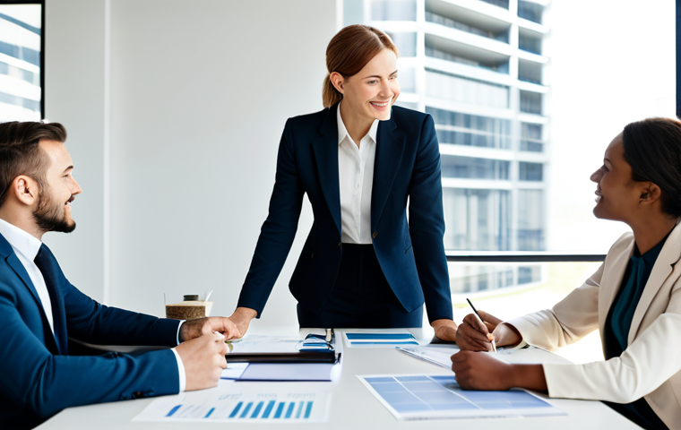 행정안전 전문가를 위한 추천 서적 - Transformational Leadership**

"A diverse team collaborating in a modern office space, led by a conf...